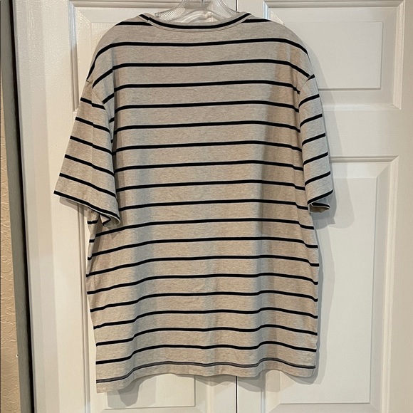 Banana Republic Gray and Black Striped Tee - Picture 3 of 3